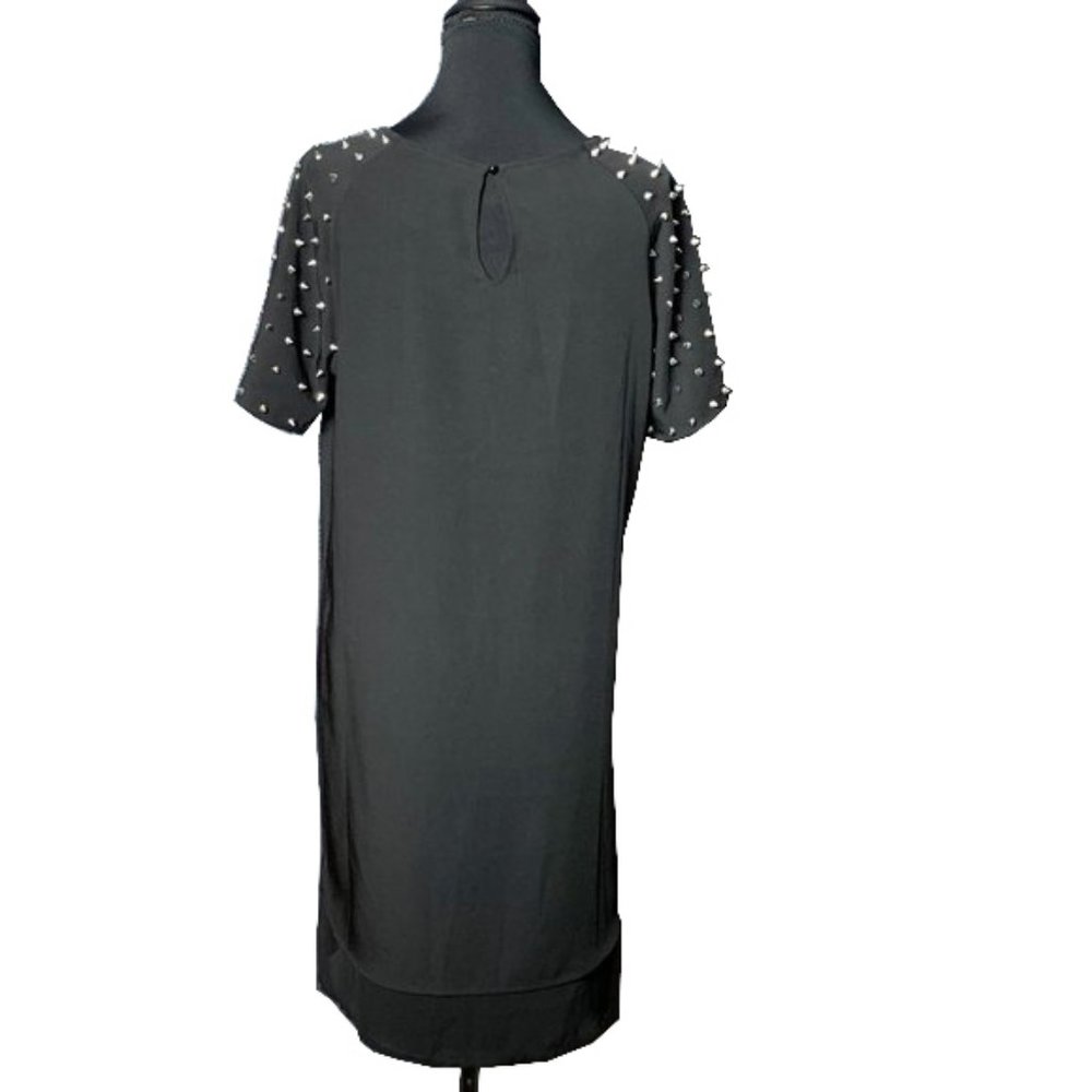 NECESSARY CLOTHING Black Shift Dress with spikes